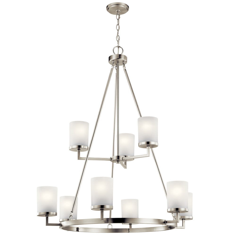 Daimlen™ 9 Light Chandelier Brushed Nickel