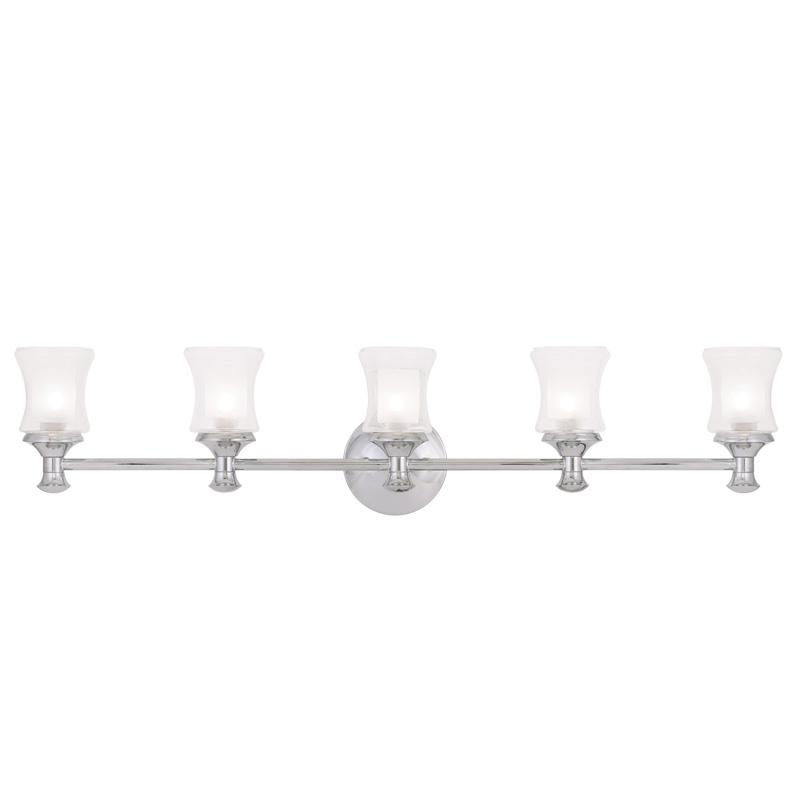 5 Light Polished Chrome  Bath Light