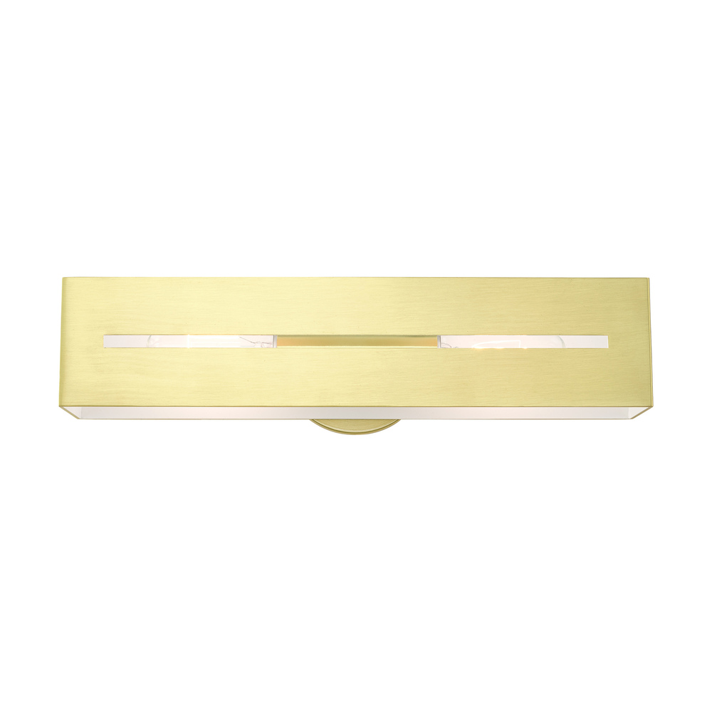 2 Lt Satin Brass ADA Vanity Sconce