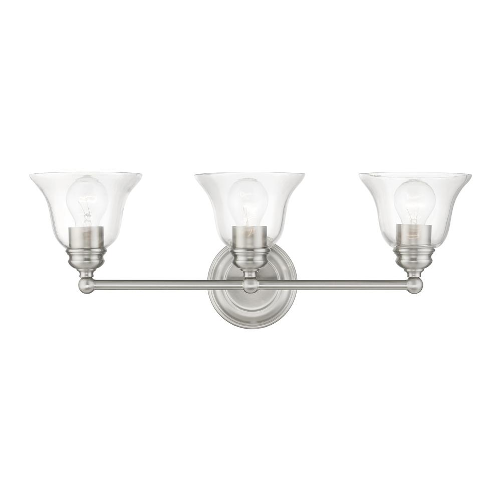 3 Light Brushed Nickel Vanity Sconce