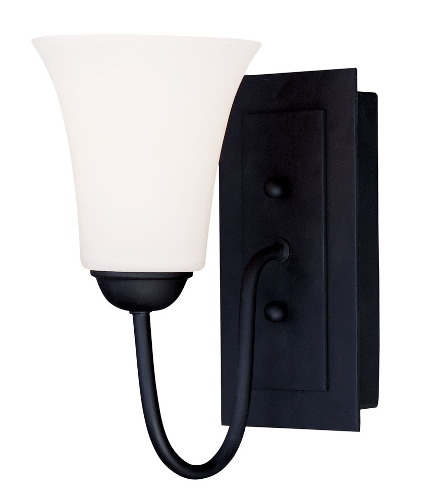 1 Light Black Wall Sconce