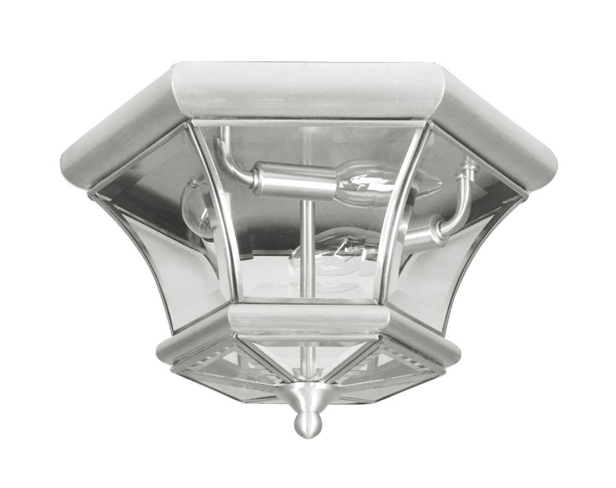 3 Light Brushed Nickel Ceiling Mount