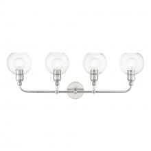 Livex Lighting 16975-91 - 4 Light Brushed Nickel Large Sphere Vanity Sconce