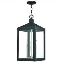 Livex Lighting 20587-04 - 3 Lt BK Outdoor Pendant Lantern