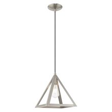 Livex Lighting 41329-91 - 1 Lt Brushed Nickel Mini Pendant