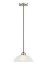 Livex Lighting 4211-91 - 1 Light Brushed Nickel Pendant