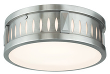 Livex Lighting 65507-91 - 2 Light Brushed Nickel Ceiling Mount