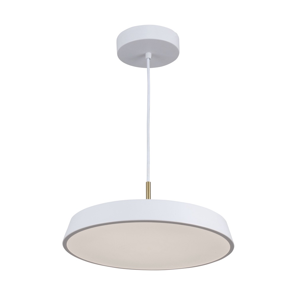 Lexi Collection 1-Light 12" Pendant White