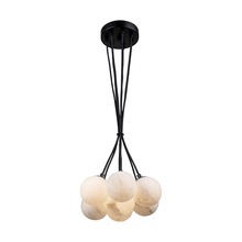 Artcraft AC7467BK - Camila Collection 7-Light Pendant Black