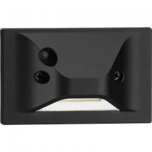 Progress P660007-031-30 - LED Indoor/Outdoor Black Integrated LED Wall or Step LightÂ with Photocell