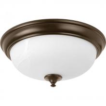 Progress P350003-020-30 - One-Light 15" LED Alabaster Glass Flush Mount