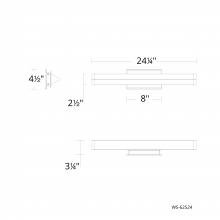 WAC US WS-62524-35-BN - Boulevard Bath & Wall Sconce