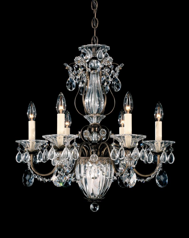 Bagatelle 7 Light 120V Chandelier in Etruscan Gold with Heritage Handcut Crystal