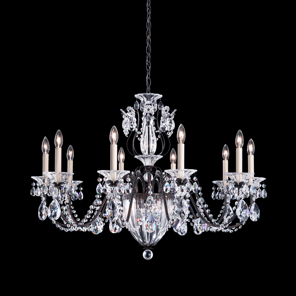 Bagatelle 13 Light 120V Chandelier in Polished Silver with Heritage Handcut Crystal