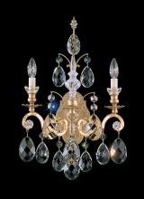 Schonbek 1870 3761-76S - Renaissance 2 Light 120V Wall Sconce in Heirloom Bronze with Clear Crystals from Swarovski