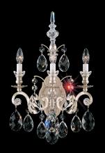 Schonbek 1870 3762-51S - Renaissance 3 Light 120V Wall Sconce in Black with Clear Crystals from Swarovski