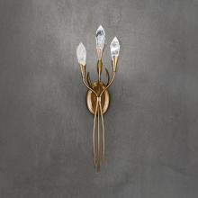 Schonbek 1870 S2428-48OH - Secret Garden 27in LED 3500K 120V-277V Wall Sconce in Antique Silver with Optic Haze Quartz