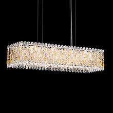 Schonbek 1870 RS8344N-51R - Sarella 13 Light 120V Linear Pendant in Black with Clear Radiance Crystal