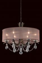 Schonbek 1870 VA8306N-76R2 - Vesca 6 Light 120V Chandelier in Heirloom Bronze with Clear Radiance Crystal and Gold Shade