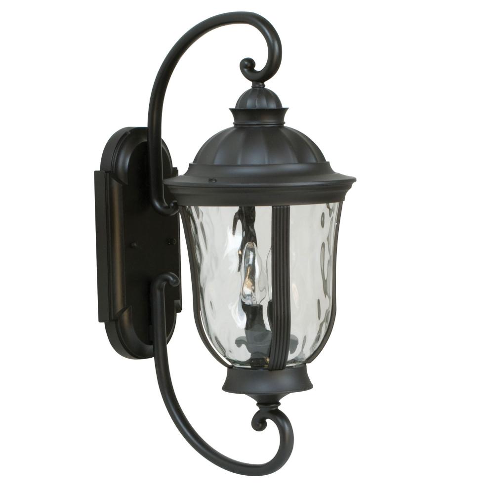 Frances 2 Light Medium Outdoor Wall Lantern in Oiled Bronze Outdoor