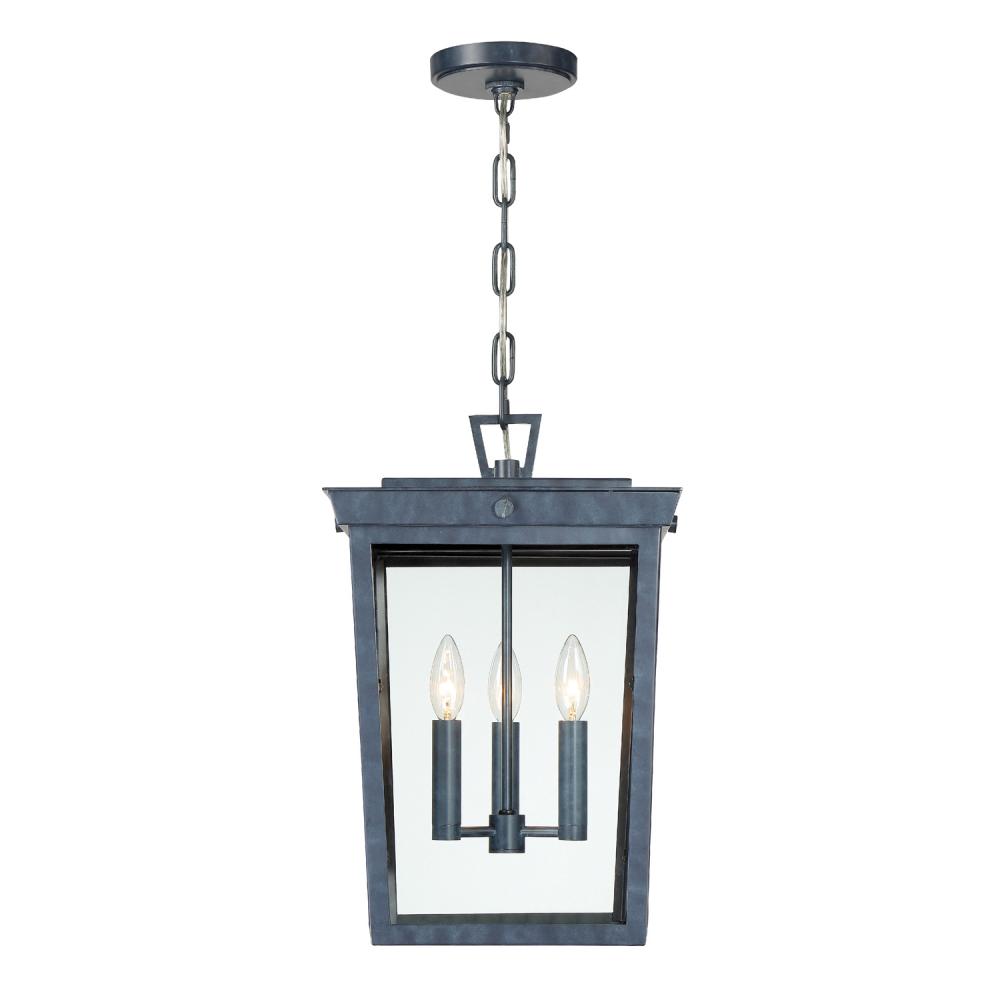 Belmont 3 Light Graphite Outdoor Pendant