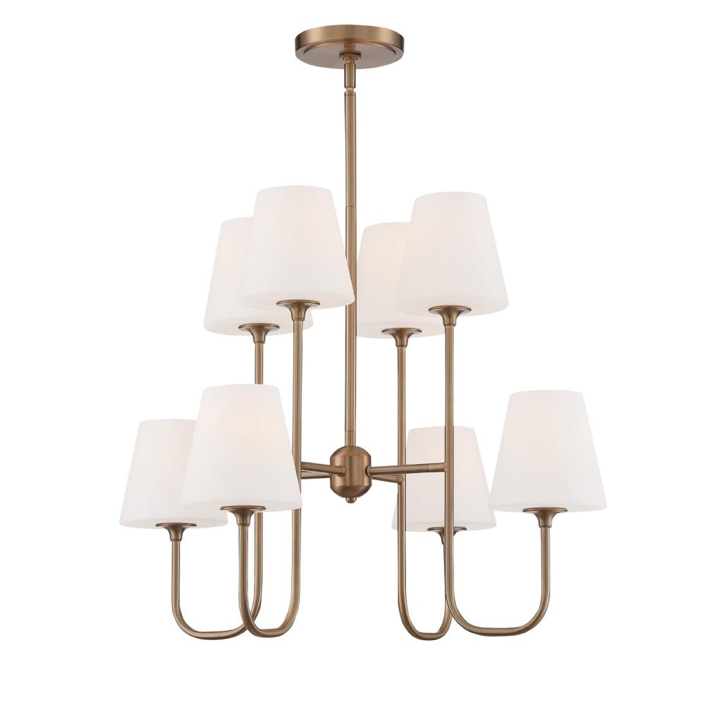 Keenan 8 Light Vibrant Gold Chandelier