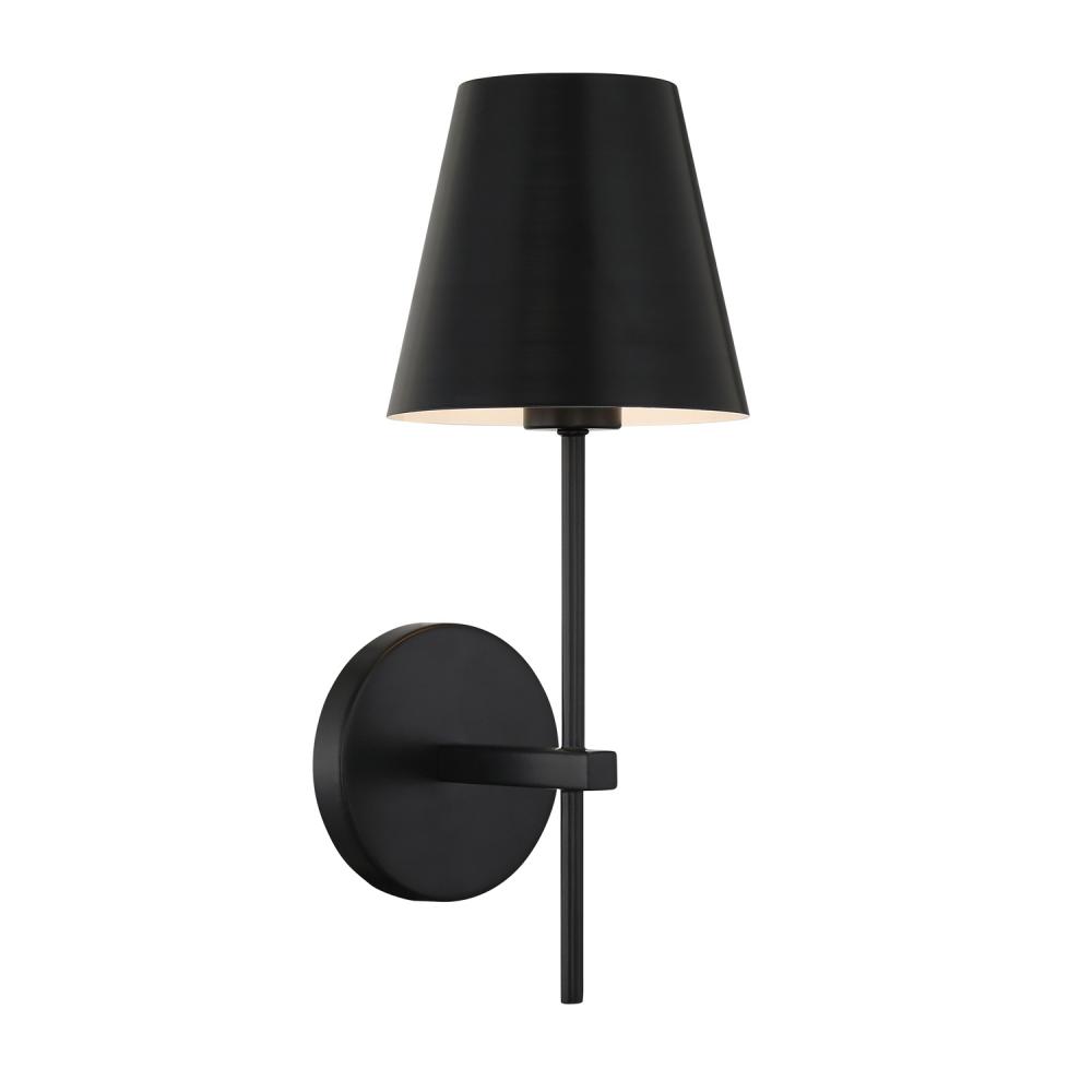 Xavier 1 Light Matte Black Sconce