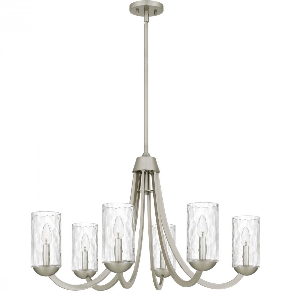 Allard 6-Light Brushed Nickel Chandelier