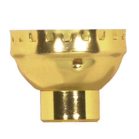 Aluminum Cap With Paper Liner; 1/4 IP Less Set Screw; Brite Gilt Finish