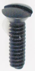 Steel Switchplate Screw; 6/32; Black Finish; 1/2" Length