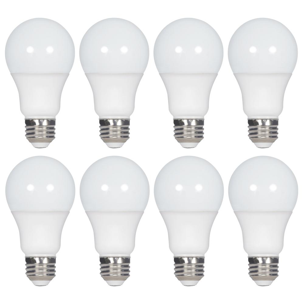 14 Watt A19 LED; 5000K; Non-Dimmable; E26; 80 CRI; 8-pack