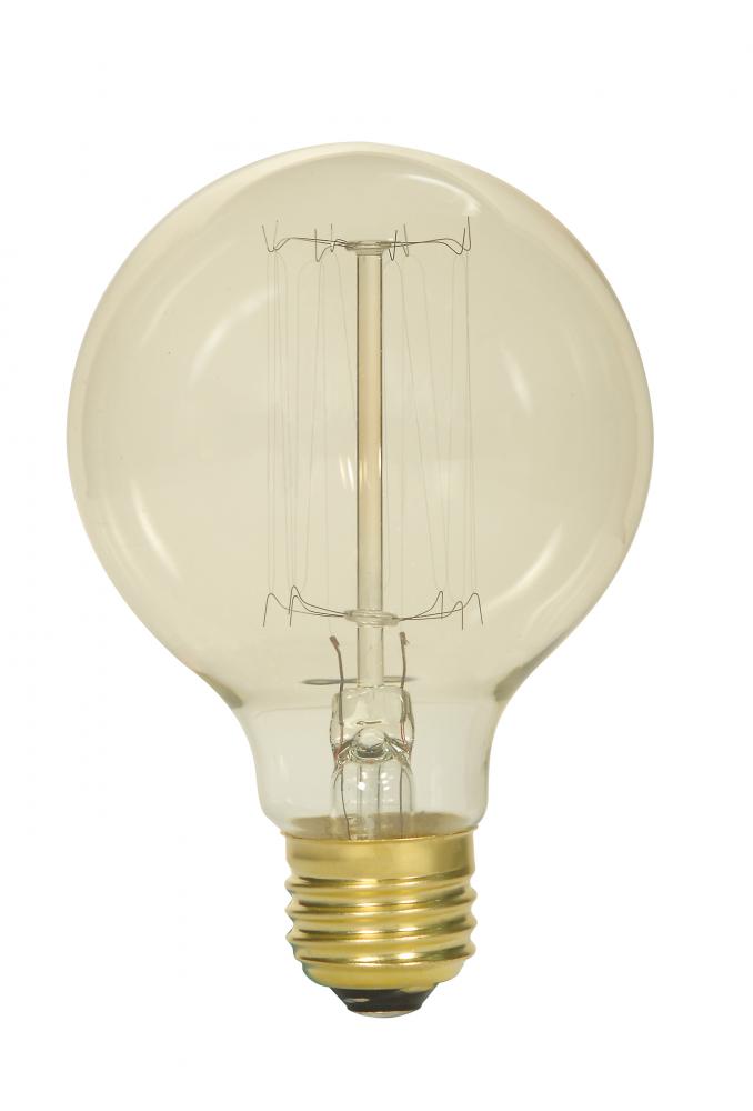 40 Watt G25 Incandescent; Clear; 3000 Average rated hours; 160 Lumens; Medium base; 120 Volt