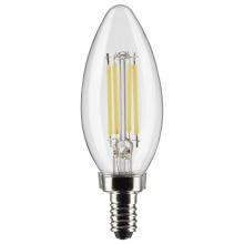 Satco Products Inc. S21277 - 5.5 Watt B11 LED; Clear; Candelabra base; 90 CRI; 5000K; 120 Volt