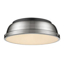 Golden 3602-14 BLK-PW - Duncan 14" Flush Mount