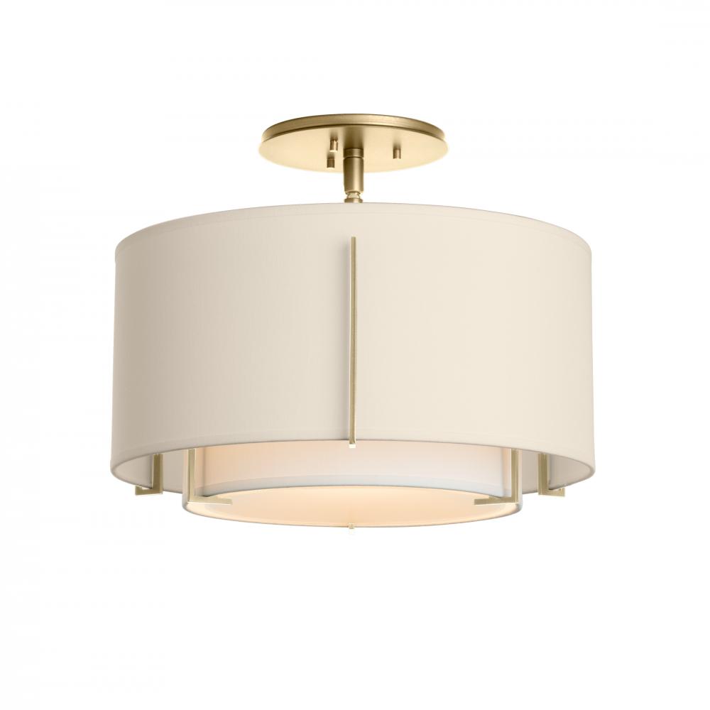 Exos Small Double Shade Semi-Flush