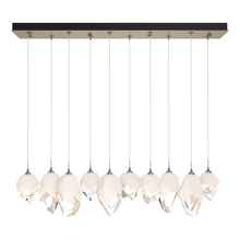 Hubbardton Forge 131145-SKT-STND-84-WP0756 - Chrysalis 10-Light Mixed Crystal Pendant