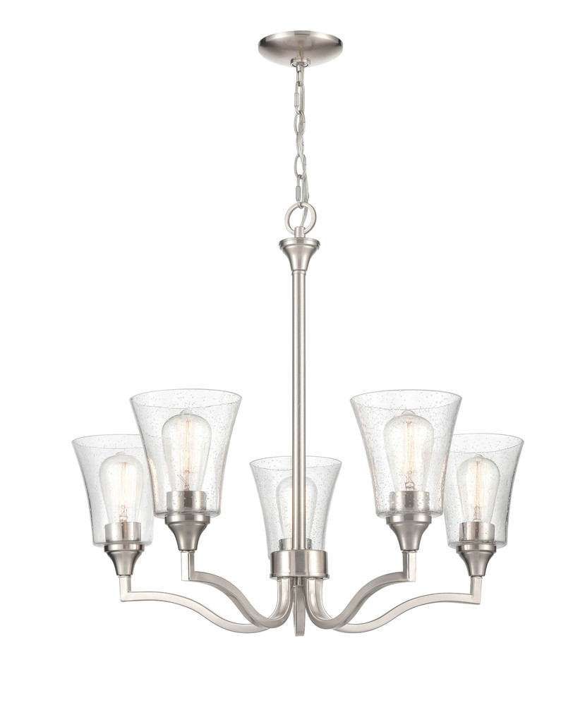 Caily 5-Light Chandelier Ceiling Light Brushed Nickel