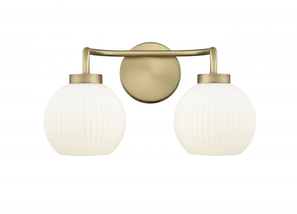 Oprah 2-Light Vanity Vintage Brass