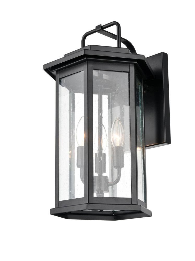 Ellis 3-Light Outdoor Wall Sconce Powder Coated Black