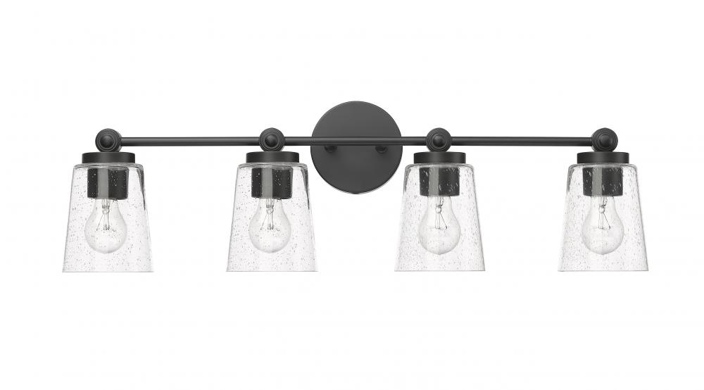 Lauryn 4-Light Vanity Matte Black