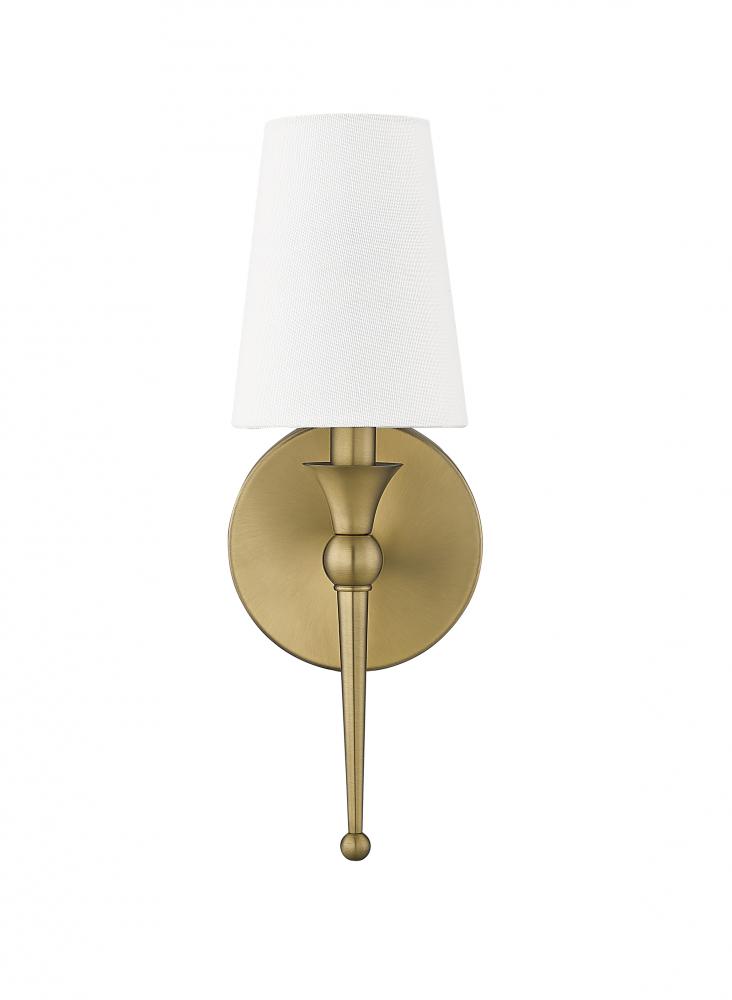 1-Light Wall Sconce Vintage Brass