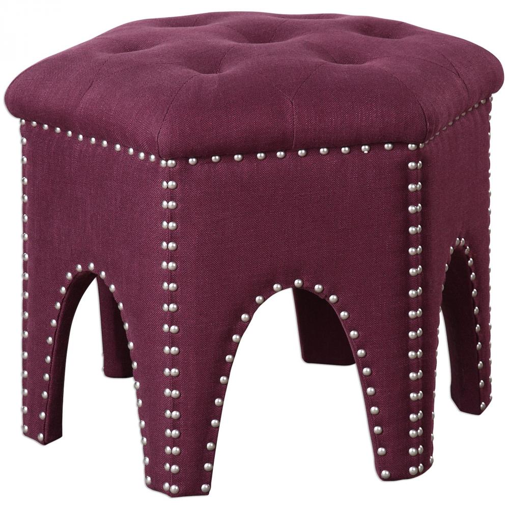 Uttermost Pippa Purple Small Stool