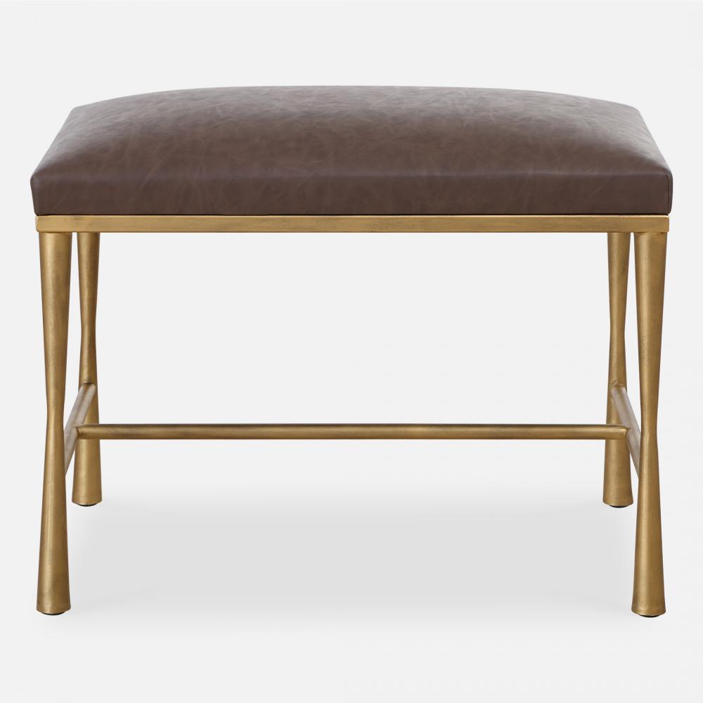 Uttermost Reform Gold Small Bench