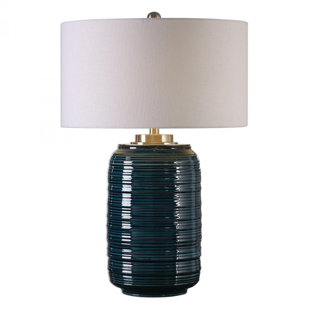 Uttermost Delane Dark Teal Table Lamp