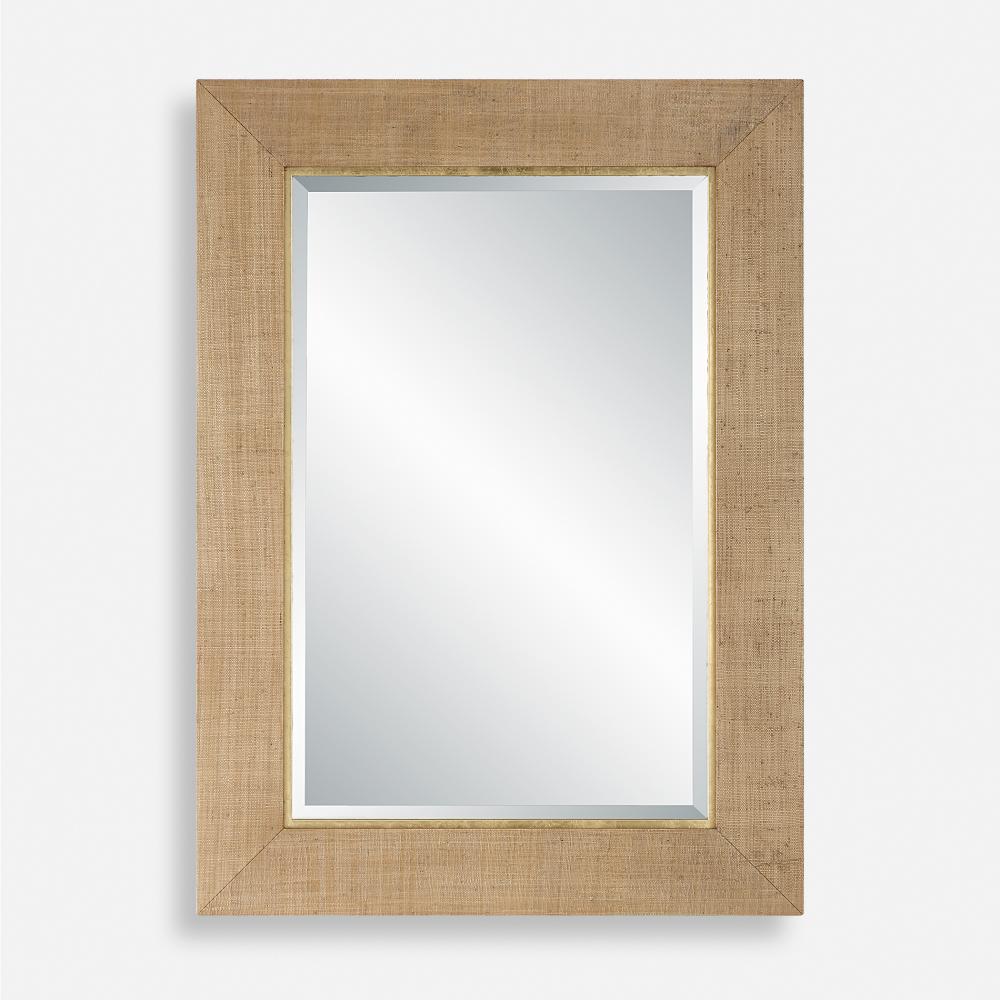 Uttermost Bungalow Grass Cloth Mirror