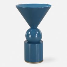 Uttermost 22944 - Trig Blue Accent Table