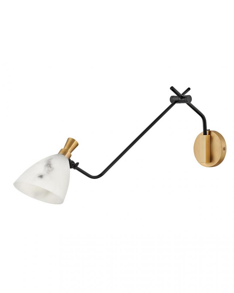 Large Swing Arm Single Light Sconce