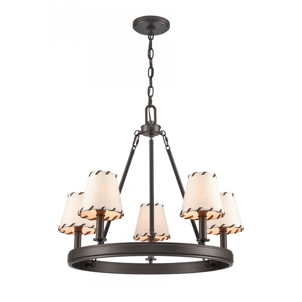 Marion 24.5'' Wide 5-Light Chandelier - Oil Rubbed Bronze