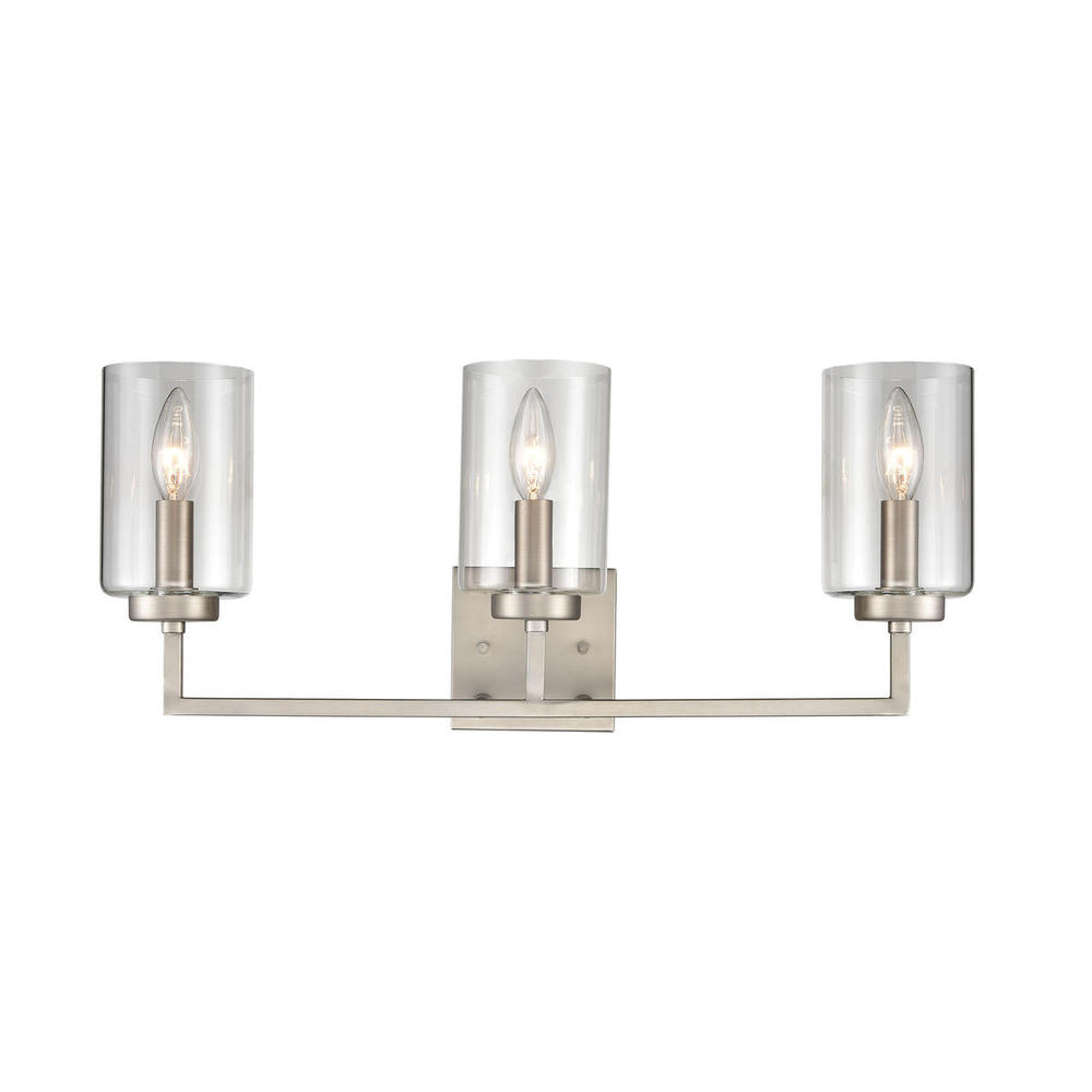 Thomas - West End 23'' Wide 3-Light Vanity Light - Brushed Nickel