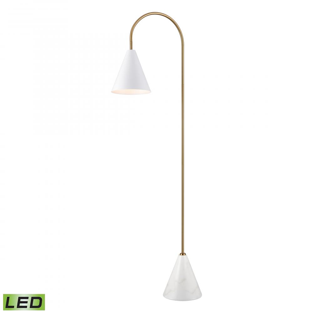 Tully 69'' High 1-Light Floor Lamp - Matte White - Includes LED Bulb